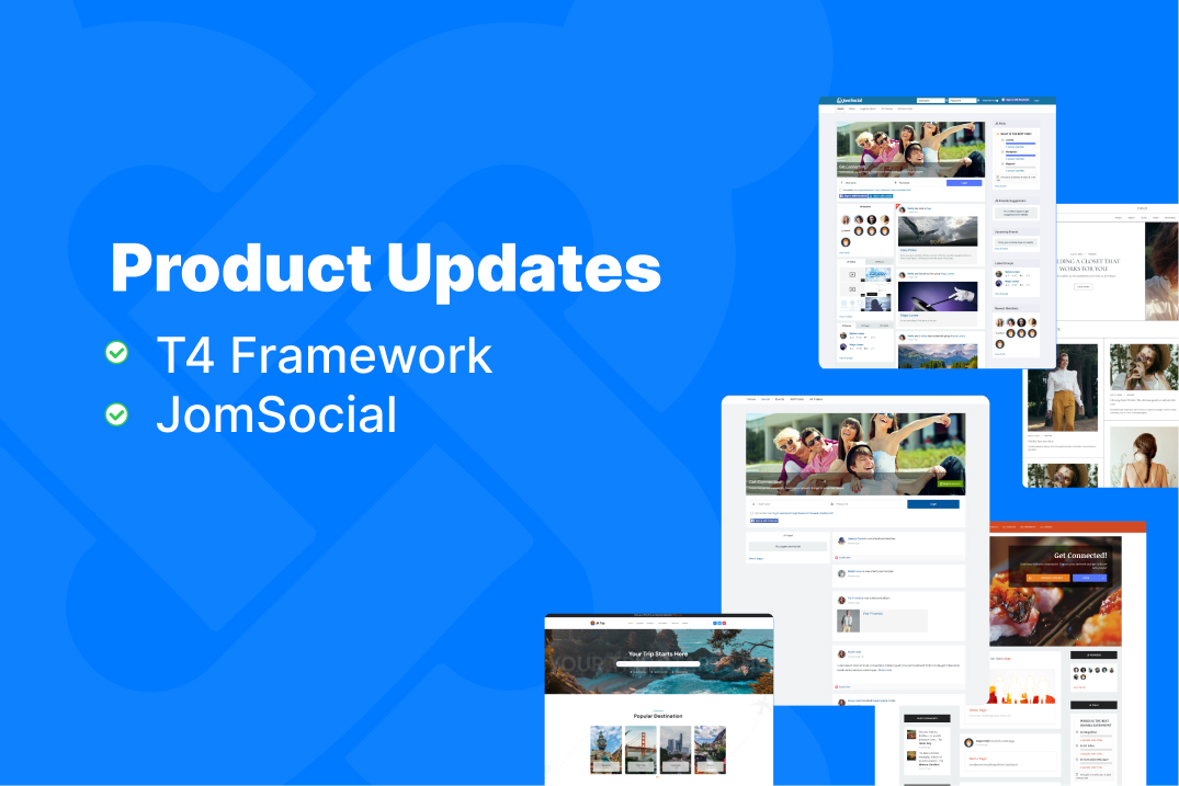 Updates: JomSocial Security Fix & T4 Framework Released