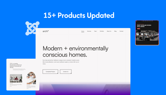 Product Updates: 15+ Joomla templates and extensions updated